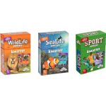 Identity Games Spellenbundel - Kwartet - 3 Stuks - Wildlife Kwartet & Sealife Kwartet & Sport Weetjes Kwartet