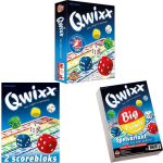 White Goblin Games Spellenbundel - 3 Stuks - Dobbelspel - Qwixx & 2 Extra Scoreblocks & Qwixx Big Points