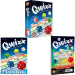 White Goblin Games Spellenbundel - 3 Stuks - Dobbelspel - Qwixx & 2 Extra Scoreblocks & Qwixx Mixx