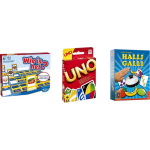 Hasbro Spellenbundel - Bordspellen - 3 Stuks - Wie Is Het? & Uno & Halli Galli