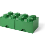 Lego Brick 8 Opberglade - Donker - Groen