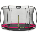 EXIT Toys Silhouette Verlaagde Trampoline Met Veiligheidsnet Rond - 305 Cm - - Roze