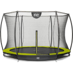 EXIT Toys Silhouette Verlaagde Trampoline Met Veiligheidsnet Rond - 305 Cm - Lime - Groen