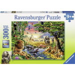 Ravensburger Puzzel Avondzon Bij De Drinkplaats - 300 Stukjes