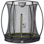 EXIT Toys Silhouette Verlaagde Trampoline Met Veiligheidsnet Rond - 183 Cm - - Zwart