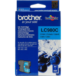 Brother LC-980 Cartridge Cyaan - Blauw