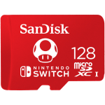 Sandisk MicroSDXC Extreme Gaming 128GB (Nintendo licensed) - Rood