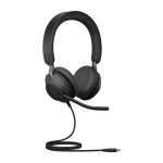 Jabra Evolve2 40 USB-C - UC Stereo Office Headset - Zwart