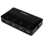 Startech 4-Port USB 3.0 Hub plus 2.4A Charge Port - Zwart