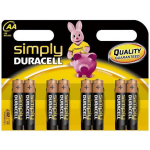 Duracell AA Simply Power - 8 Pack