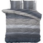 Dreamhouse Gradient Knits - Verwarmend Flanel - 2-persoons (200 x 200/220 cm + 2 kussenslopen) Dekbedovertrek - Blauw