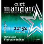 Curt Mangan Flatwound 11-52 Light snarenset voor elektrische gitaar