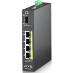 Zyxel RGS100-5P Unmanaged L2 Gigabit Ethernet (10/100/1000) Black Power over Ethernet (PoE)