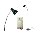 Gerimport - Moderne Verstelbare Vloerlamp 140cm - Staand - Verstelbaar - - Zwart