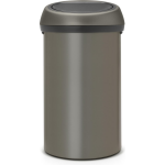 Brabantia Touch Bin Afvalemmer - 60 Liter - Platinum