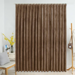 Vidaxl Gordijn Verduisterend Met Haken 290x245 Cm Fluweel - Beige