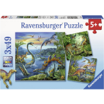 Ravensburger Puzzel Dinosaurus - 3 X 49 Stukjes