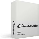 Cinderella Flanel Hoeslaken - 100% Geruwde Flanel-katoen - 2-persoons (140x200/210 Cm) - Ivory - Wit
