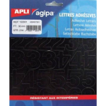 Agipa Etiketten Cijfers En Letters Letterhoogte 30 Mm, 214 Cijfers
