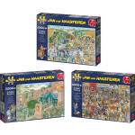 Jumbo Jan Van Haasteren - Nk Puzzelen 1000 Stukjes & De Kunstmarkt 2000 Stukjes & De Wijnmakerij 1000