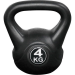 IVOL Kettlebell Voor Binnen En Buiten - Kunststof 4 Kg - Zwart