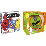 Hasbro Spellenbundel - Bordspel - 2 Stuks - 4 Op 'N Rij & Dobble Kids
