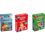 Identity Games Spellenbundel - Kwartet - 3 Stuks - Sealife Kwartet & Menselijk Lichaam Kwartet & Sport Weetjes Kwartet