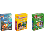 Identity Games Spellenbundel - Kwartet - 3 Stuks - Sealife Kwartet & Huisdieren Kwartet & Sport Weetjes Kwartet