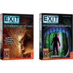999Games Spellenbundel - 2 Stuks - Bordspel - Exit - De Grafkamer Van De Farao & Het Verschrikkelijke Spookhuis
