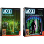 999Games Spellenbundel - 2 Stuks - Bordspel - Exit - Het Geheime Lab & Het Verschrikkelijke Spookhuis