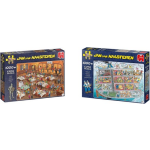 Jumbo Jan Van Haasteren - Puzzelset - Darts 1000 Stukjes & Cruise Ship 1000 Stukjes