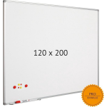 Smit Visual Whiteboard 120x200 Cm - Magnetisch / Emaille