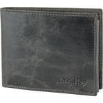 Landley 'Wild-look' Leren Heren Portemonnee - Billfold Model - Met Anti-skim Rfid Bescherming - - Grijs