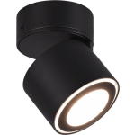BES LED Led Plafondspot - Trion Tarus - 4w - Warm Wit 3000k - 1-lichts - Rond - Mat - Aluminium - Zwart