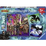 Ravensburger Puzzel Dragons 3 3x49 Pieces