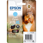 Epson Squirrel Singlepack Light Cyan 378XL Claria Photo HD Ink