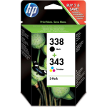 HP 338 / 343 Inktcartridge - - Zwart