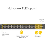 Zyxel GS1920-48HPv2 - 48-Poorten Gigabit Ethernet Smart Managed PoE+ Switch met 375 Watt Budget, 4 Gigabit Combo Ports en 2 SFP Ports en Hybrid Cloud mode