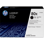 HP 80X Toner Duo Pack (Hoge Capaciteit) - Negro