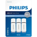 Philips FM32FD70E - USB 2.0 32GB - Snow 3 stuks - Grijs