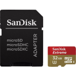 Sandisk microSDHC Extreme 32GB 100MB/s CL10 + SD adapter