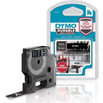 Dymo LW Duurzame D1 Label Wit- (12 mm x 3 m) - Negro