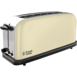Russell Hobbs Colours Plus+ Classic Cream Long Slot Broodrooster - Wit