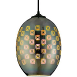 BES LED Led Hanglamp 3d - Spectra - Ovaal - Chroom Glas - E27