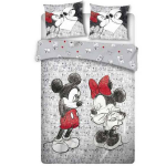 Disney Minnie Mouse Dekbedovertrek Cartoon - Lits Jumeaux - 240 X 220 Cm - Polyester - Wit