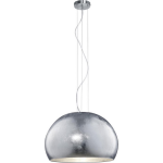 BES LED Led Hanglamp - Hangverlichting - Trion Onutia - E27 Fitting - 1-lichts - Rond - Mat Zilver - Aluminium