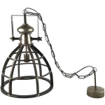 Countryfield Decostar Hanglamp Barbera 40 X 159 Cm Staal Donker - Grijs