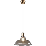BES LED Led Hanglamp - Trion Aldin - E27 Fitting - Rond - Oud Brons - Aluminium - Bruin