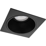 BES LED Spot Armatuur Gu10 - Pragmi Minko Pro - Inbouw Vierkant - Mat - Aluminium - Verdiept - 90mm - Zwart