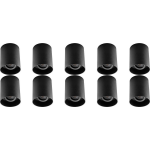 BES LED Opbouwspot 10 Pack - Pragmi Luxina Pro - Gu10 Fitting - Opbouw Rond - Mat - Aluminium - Verdiept - Kantelbaar - - Zwart